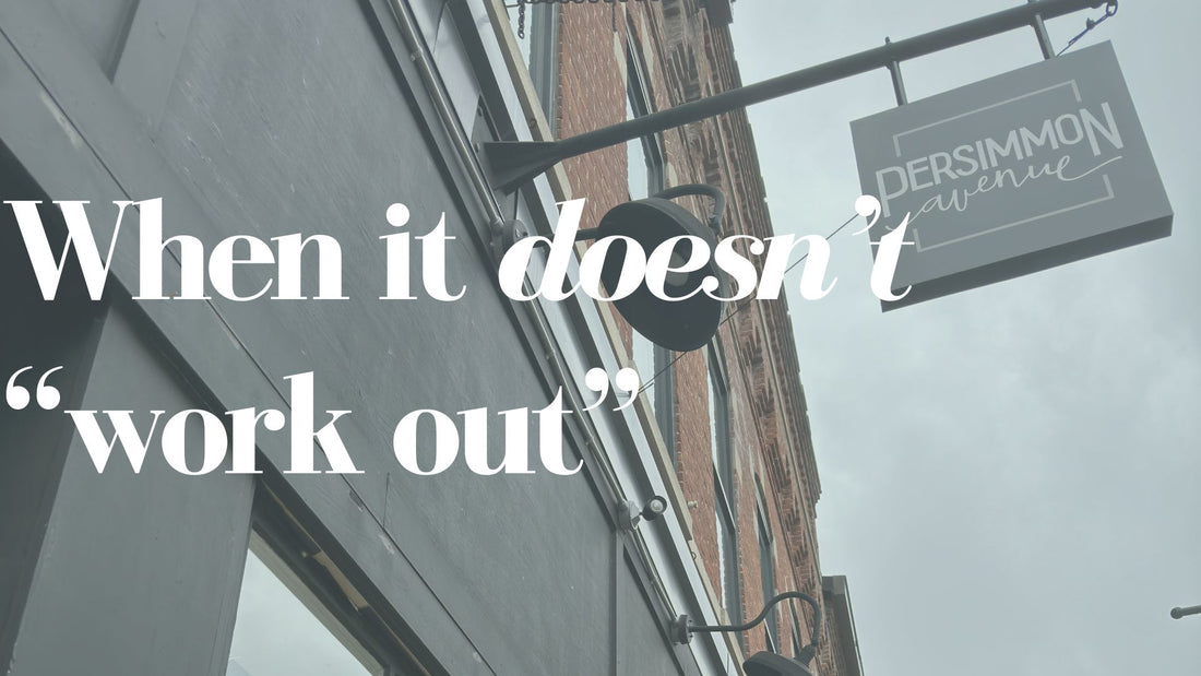 When it doesn't "work out"