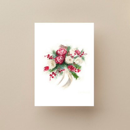 Anna Floral Bouquet Watercolor Card | Hand Painted Design (Digital Download)