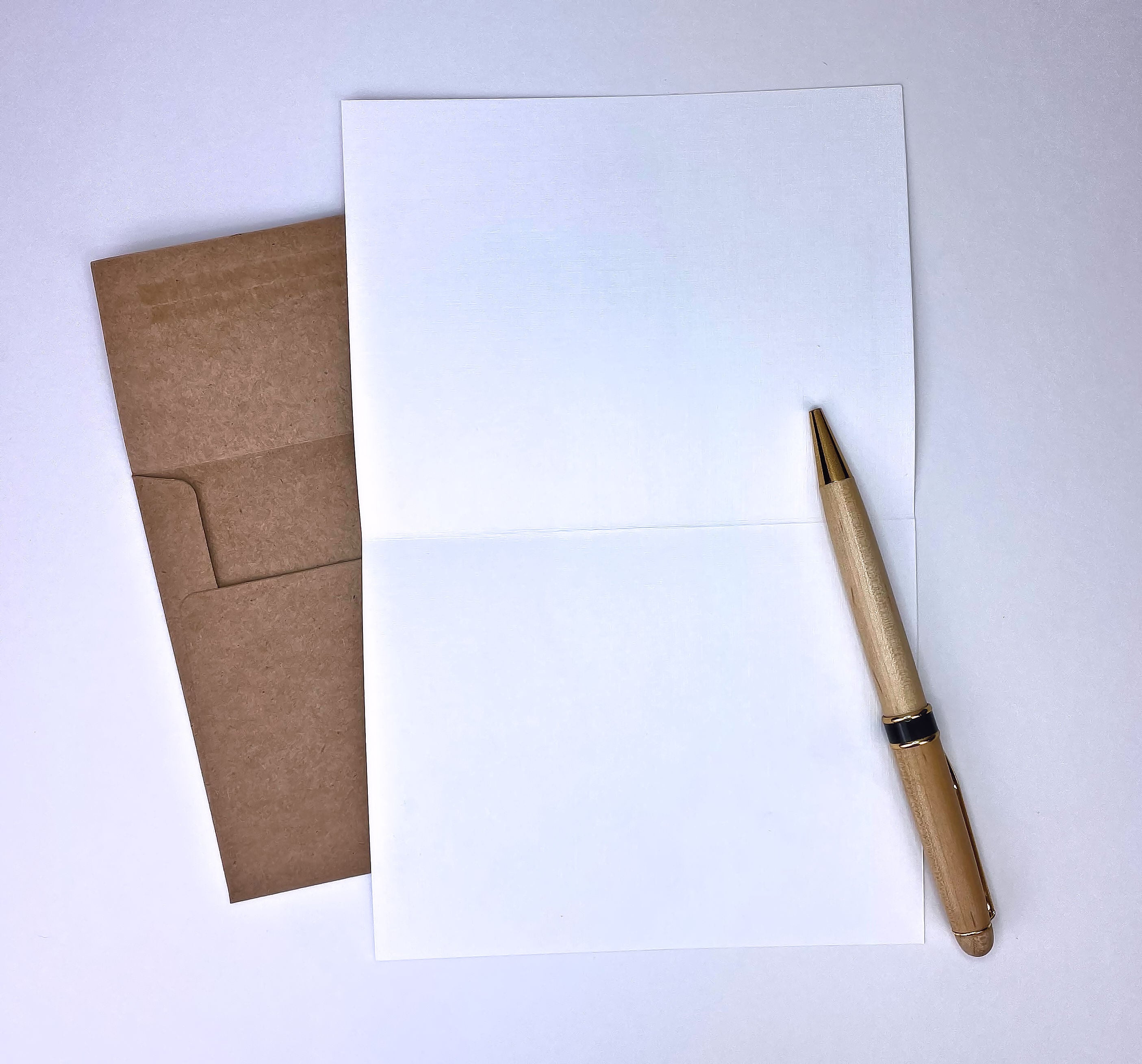 A2 floral greeting card
