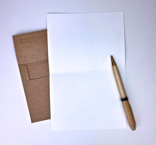 A2 floral greeting card