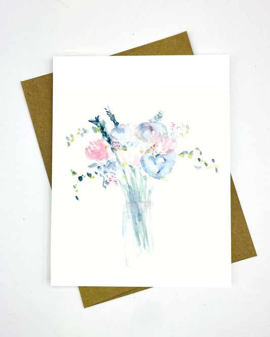 Abstract Bouquet Floral Card – Frameable Limited Edition Art