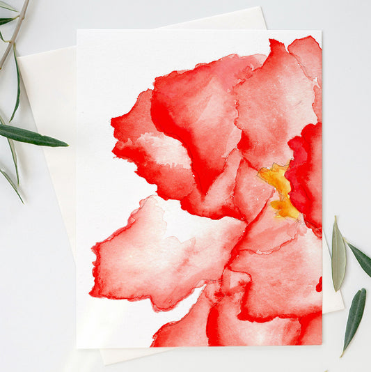 Peony Party Card
