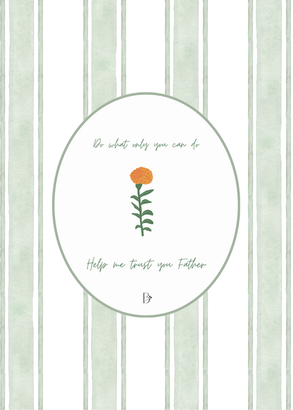 “Only You Can” Digital Art Print | Marigold from 1 of 100 Series