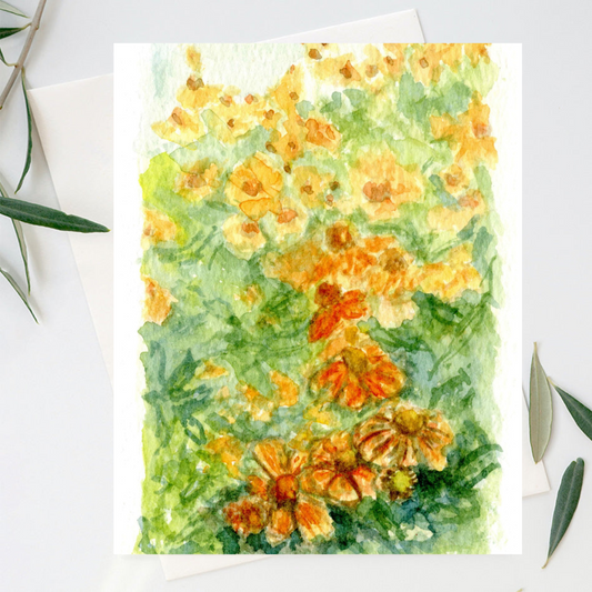 meadow botanical stationery