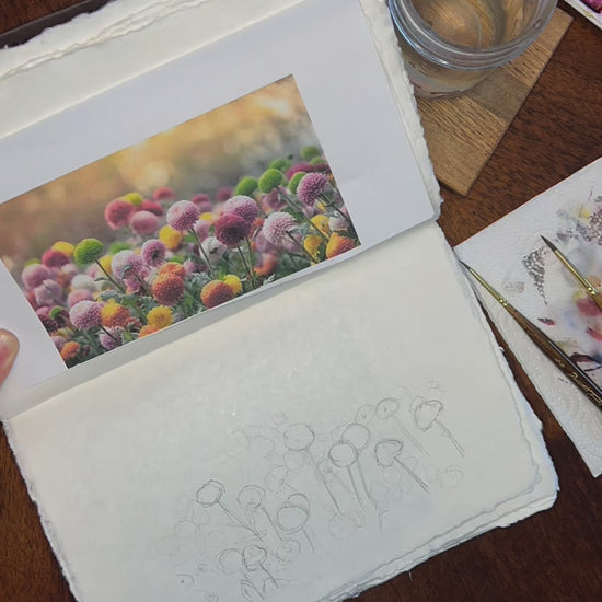 Golden Wildflower Greeting Card