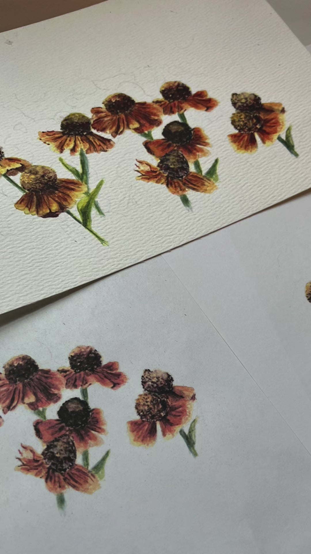 Handcrafted Floral Card