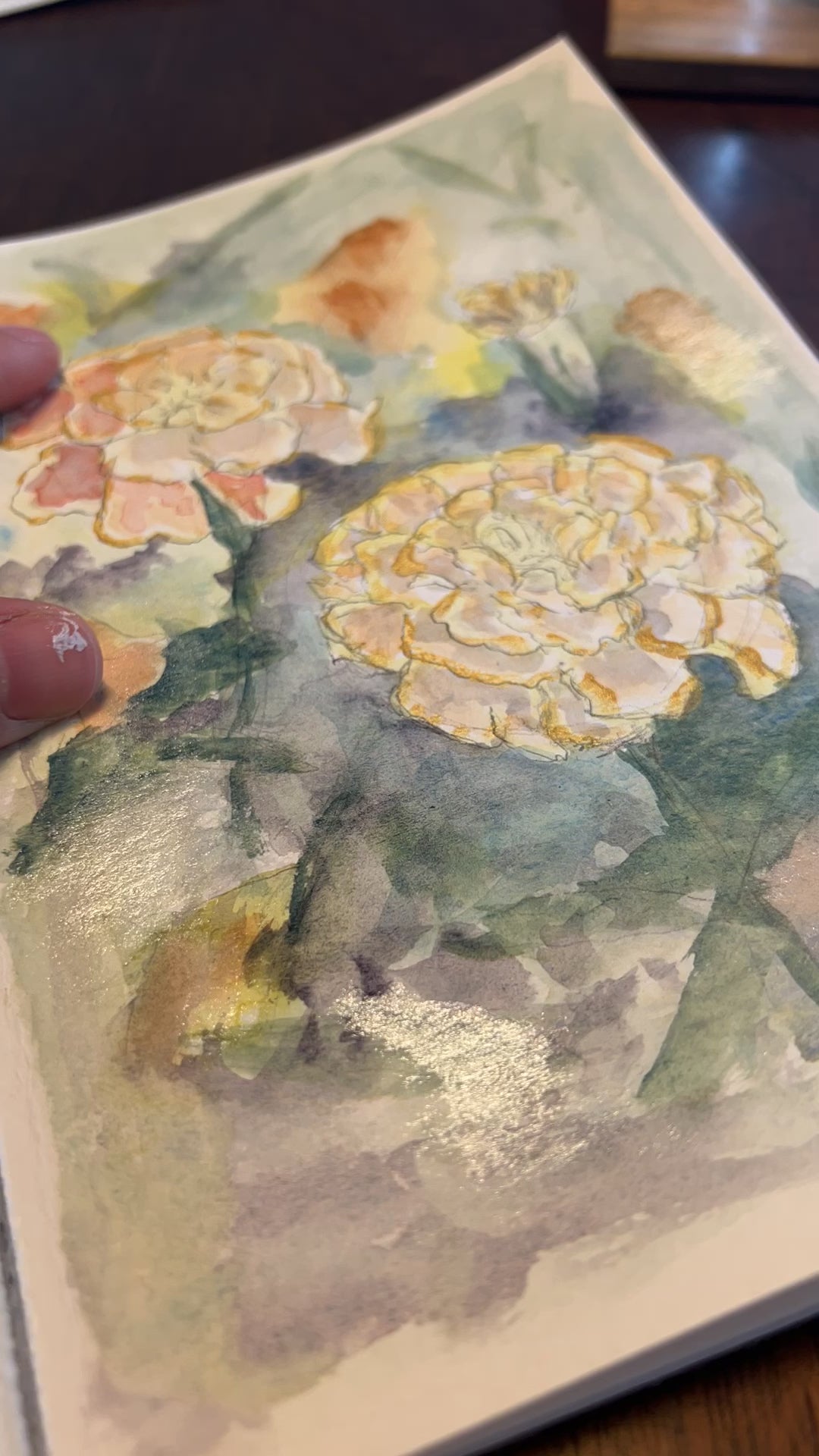 Video of the in progress painting